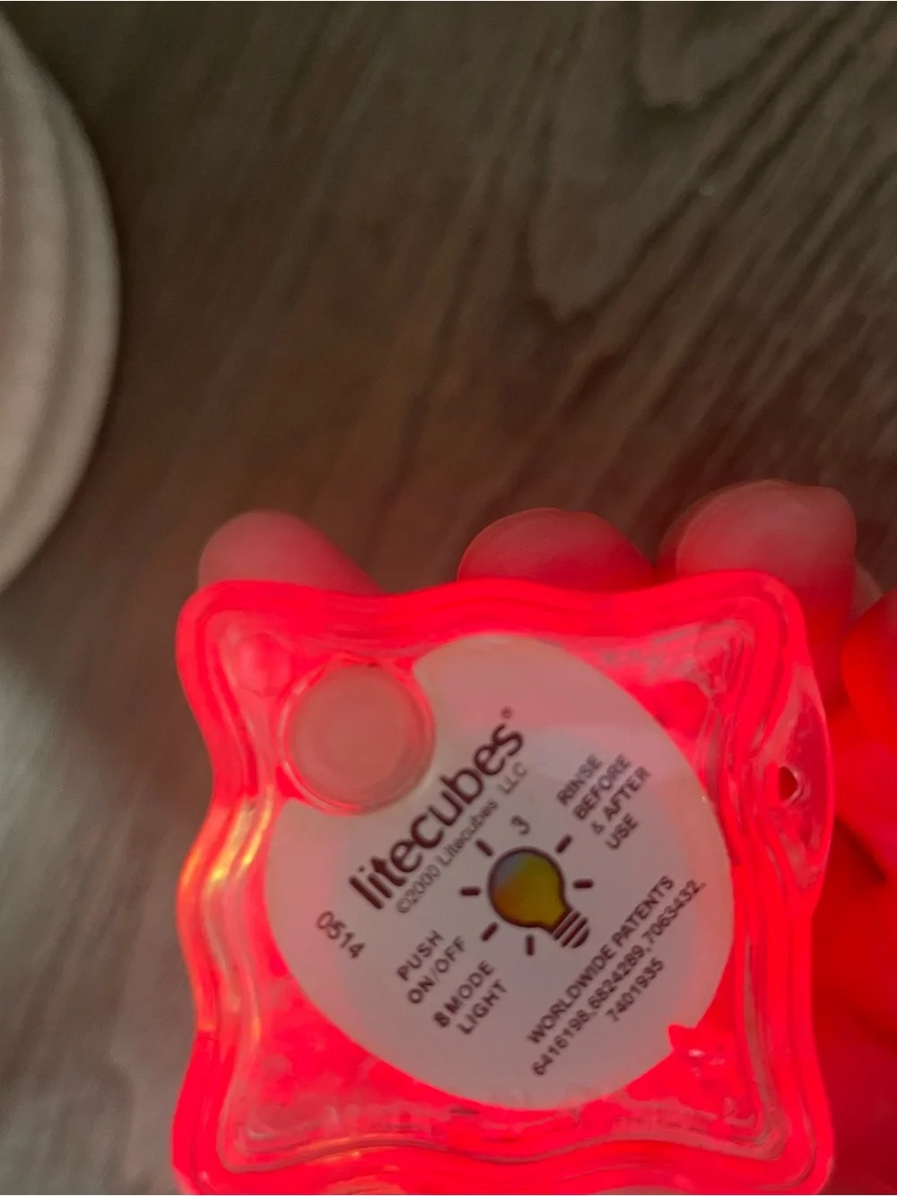 Ice Cube Lights for Drinks (Set of 2 cubes/lights)